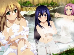 286144 bathing breast_hold cleavage gokukoku_no_brynhildr kazumi_schlierensauer kuroha_neko naked onsen takatori_kotori43_