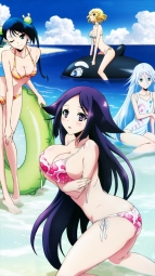 288154 bikini breast_hold cleavage hibachi kuroageha mitsuki_(mushibugyou) mushibugyou oharu swimsuits yamashita_yoshimitsui_