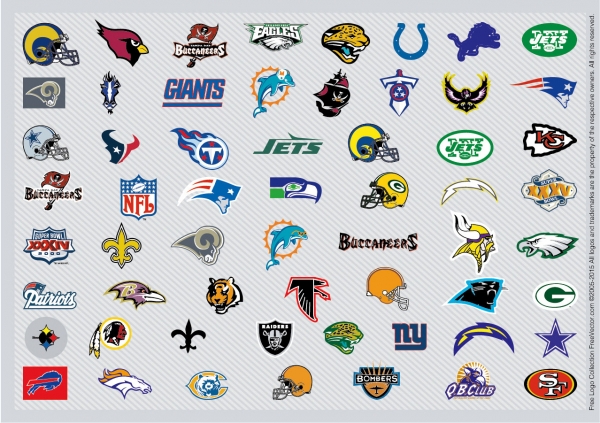 ナショナル フットボール リーグ チームロゴ NFL Team Vector Logos