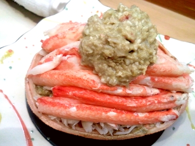 松江市東本町のお寿司屋さん！呉竹鮨で蟹味噌を♪